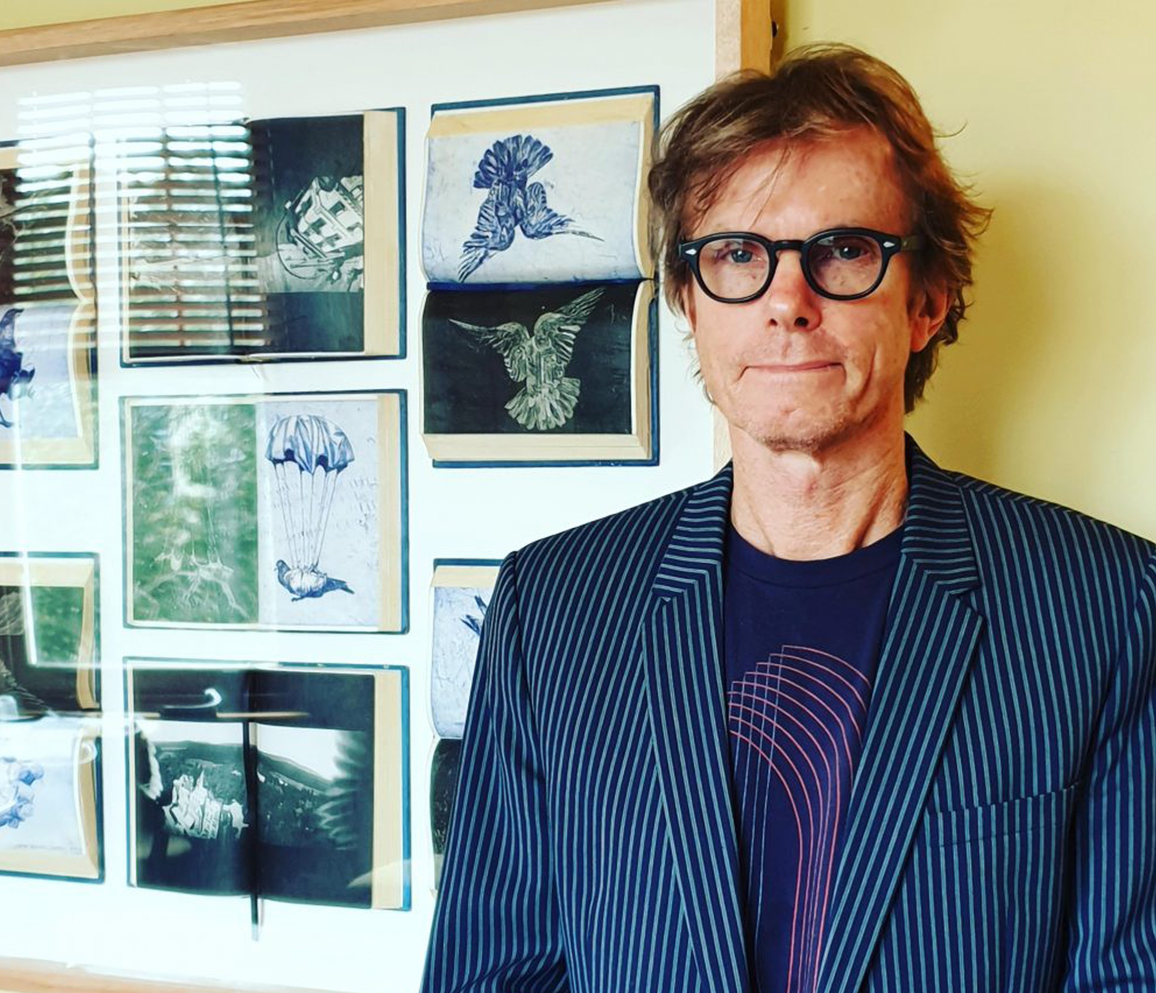Martin King standing with 2019 Gallipoli Prize winning piece