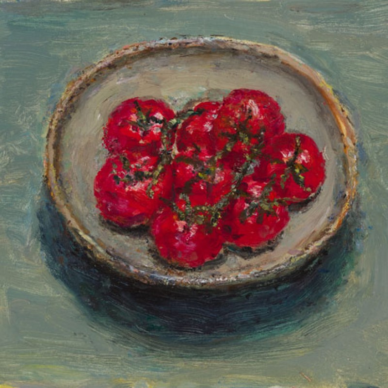 Cherry truss tomatoes on Matilda’s plate