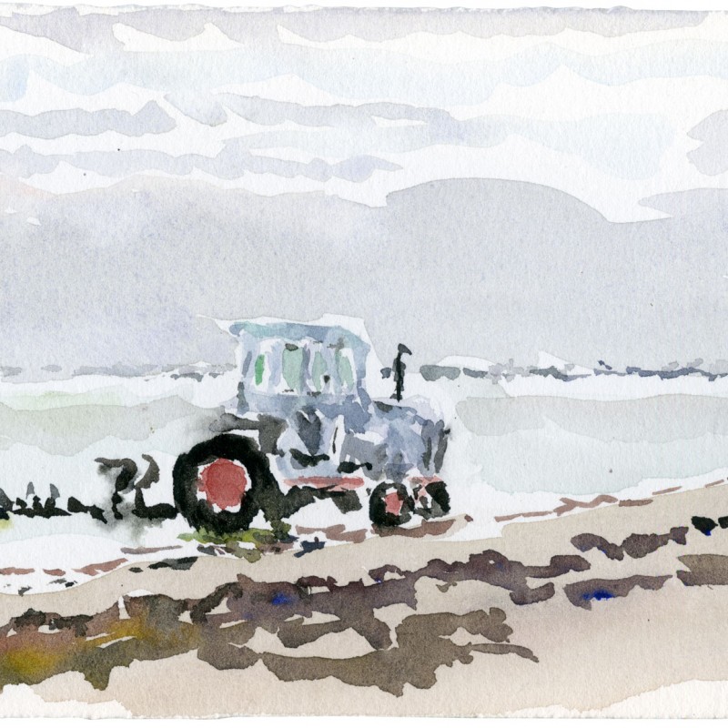 Tractor at Low Tide, Corny Point