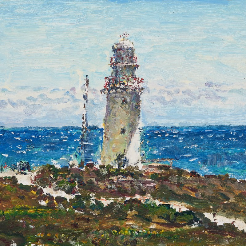 Corny Point Lighthouse, Windy Morning