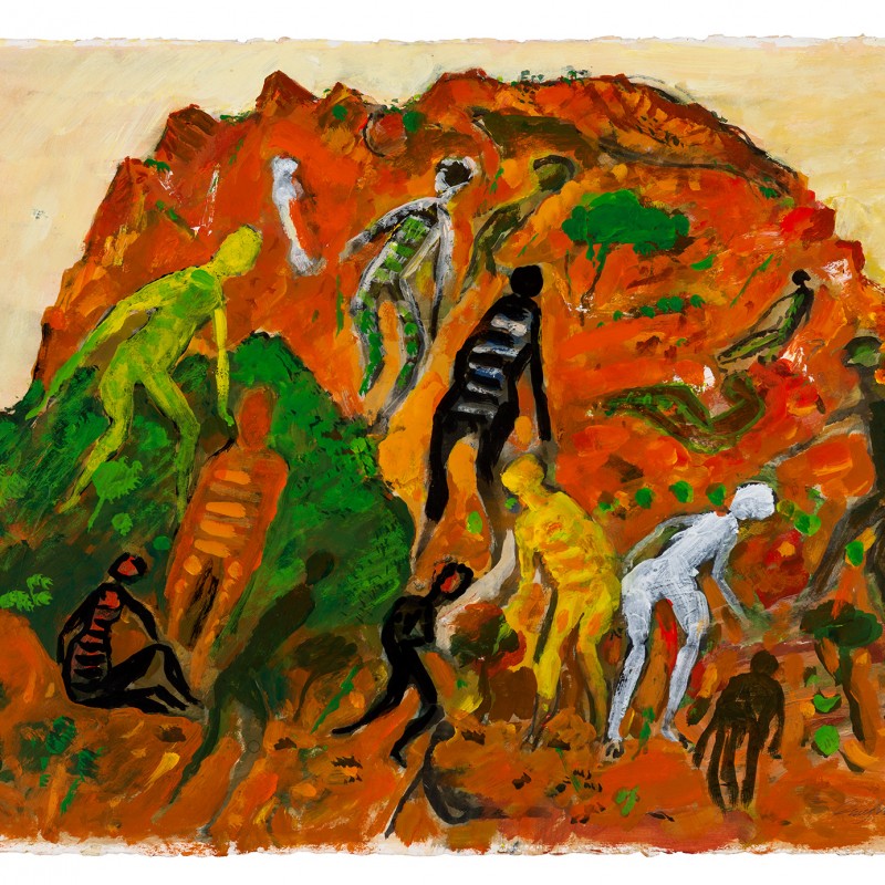Mountain with Figures