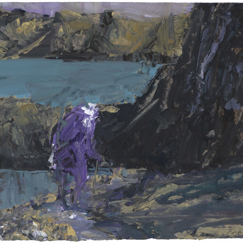 Purple and Turquoise Study