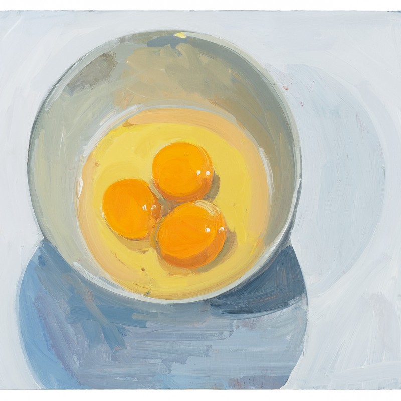 Three Raw Eggs