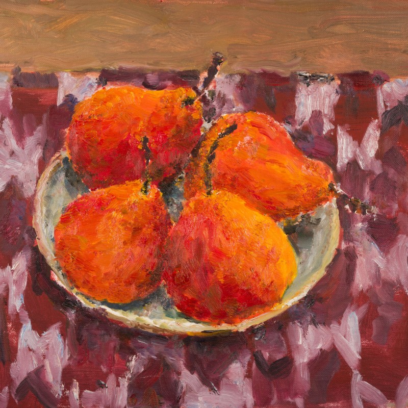 Piqa Boo Pears on a Karen Cloth