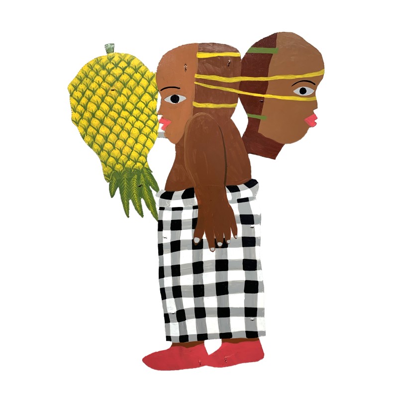 A Man With Pineapple Face