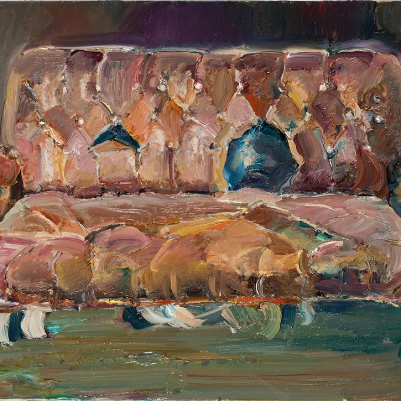 Damaged Leather Couch