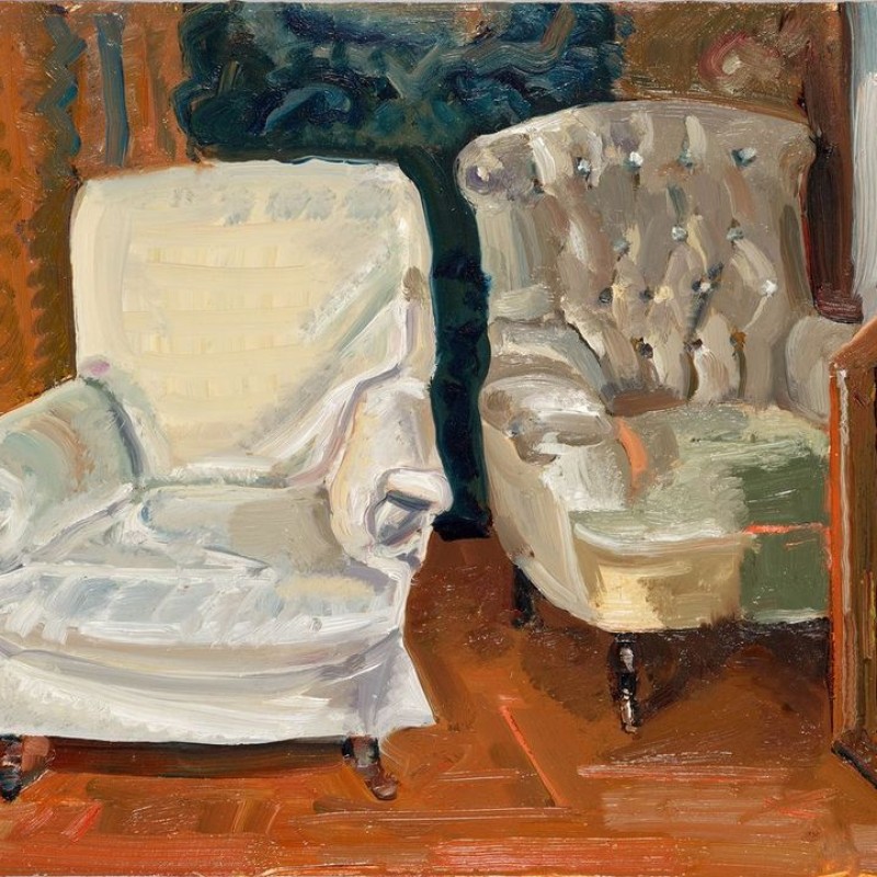 Study for, Self portrait with two chairs