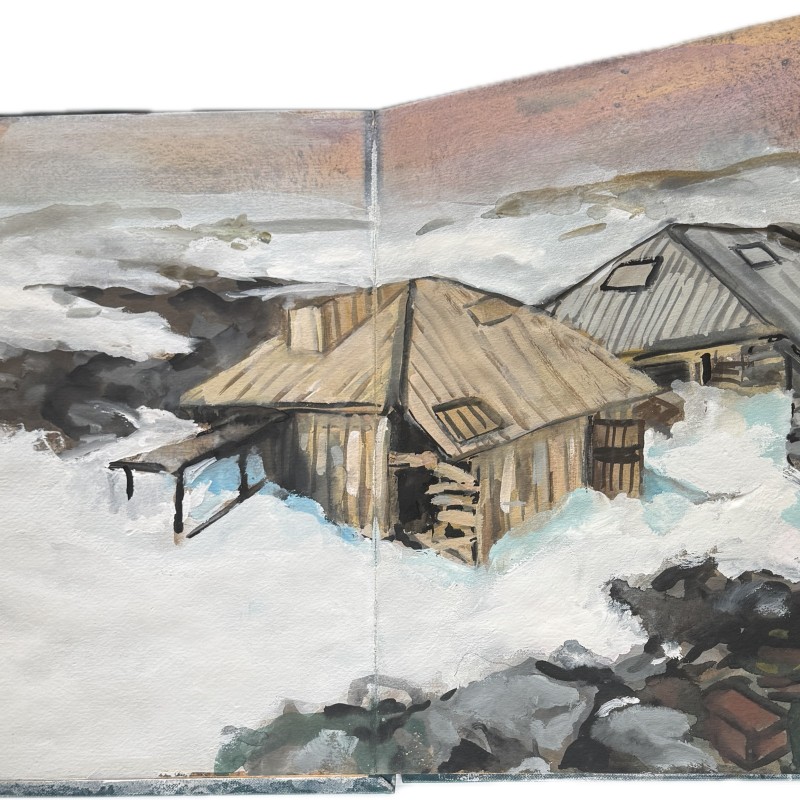Wendy Sharpe Mawson’s Hut
