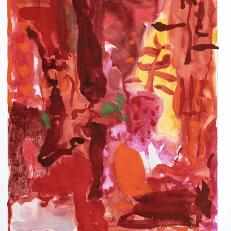 Red Interior with House Paint